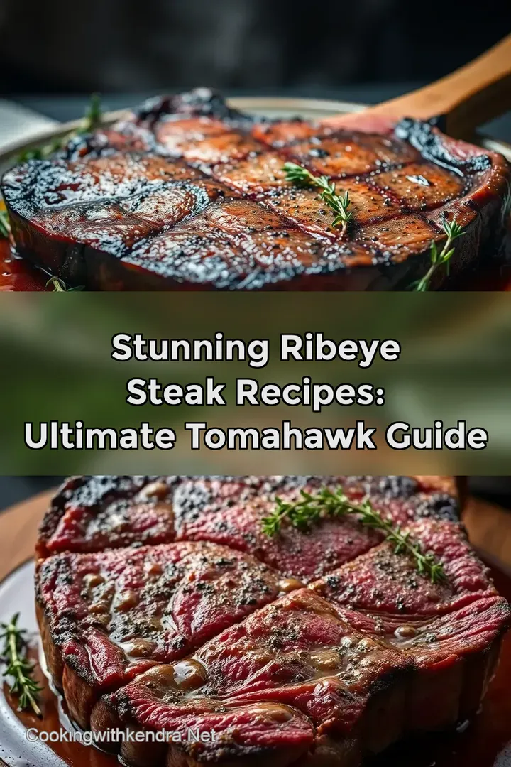 Stunning Ribeye Steak Recipes: Ultimate Tomahawk Guide