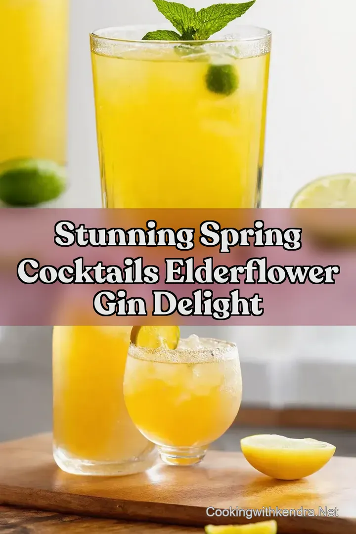 Stunning Spring Cocktails Elderflower Gin Delight