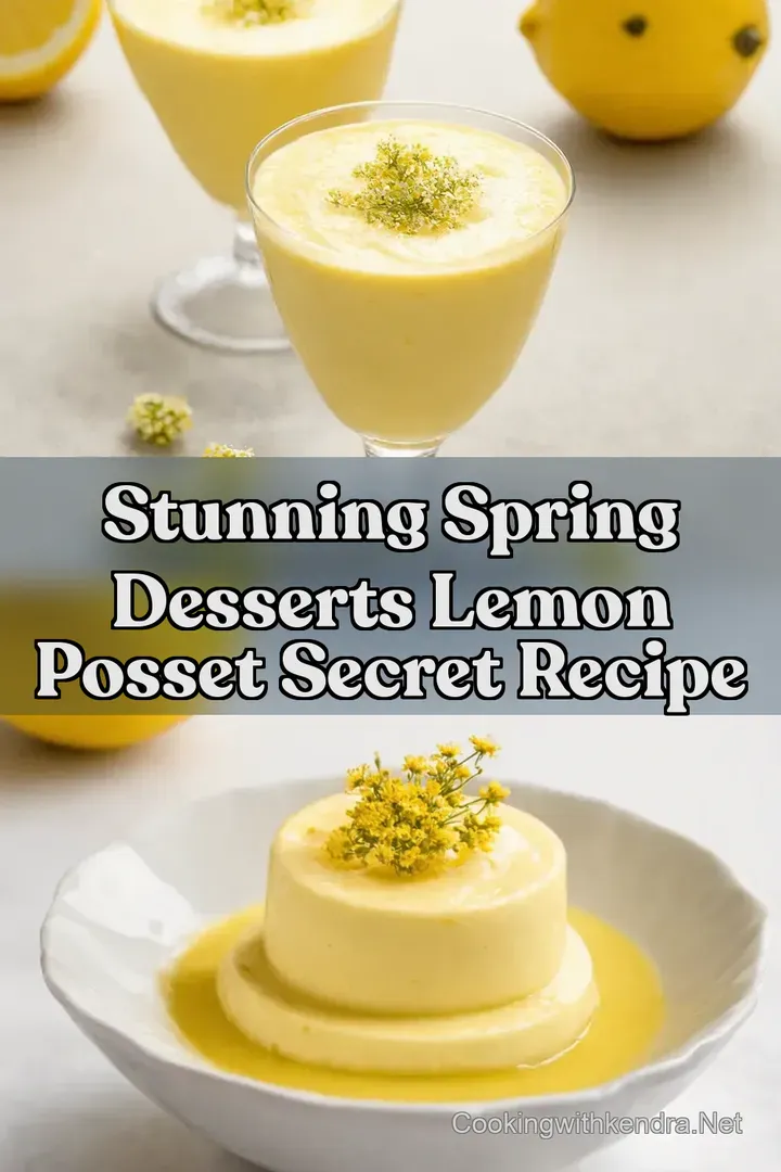 Stunning Spring Desserts Lemon Posset Secret Recipe