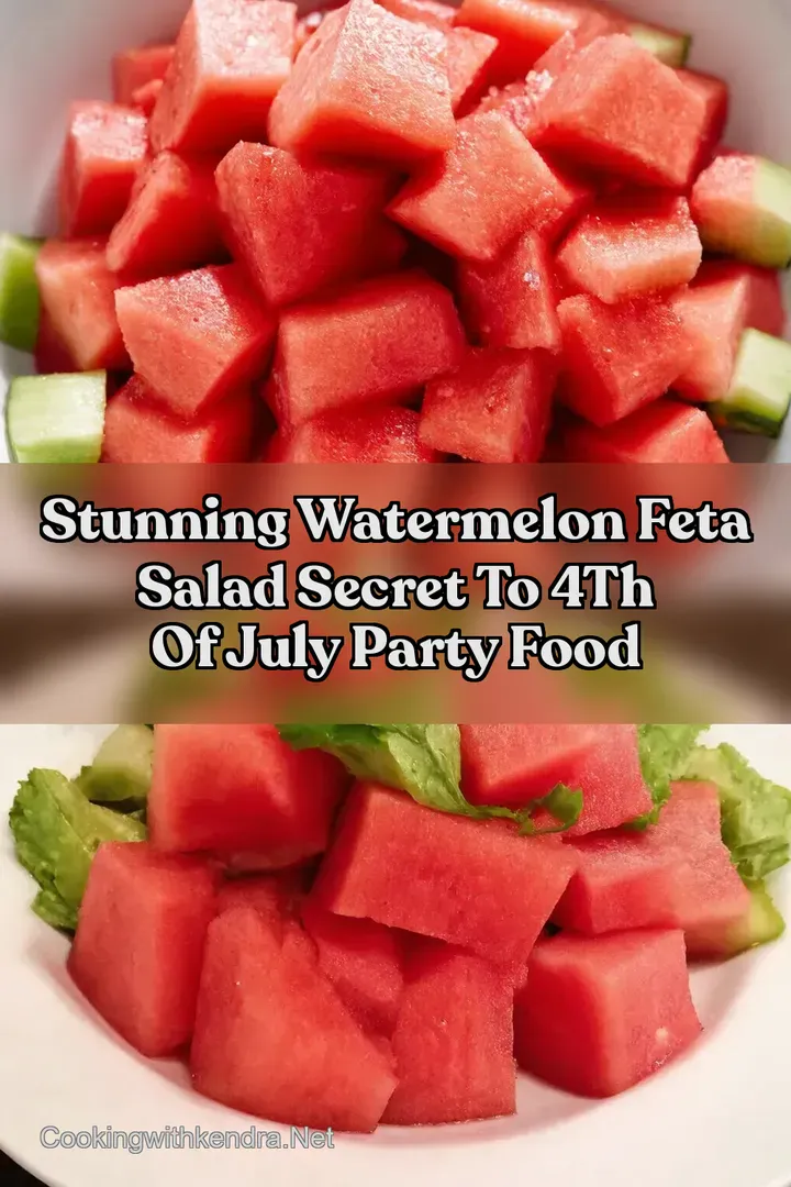 Stunning Watermelon Feta Salad Secret to 4th of July Party Food