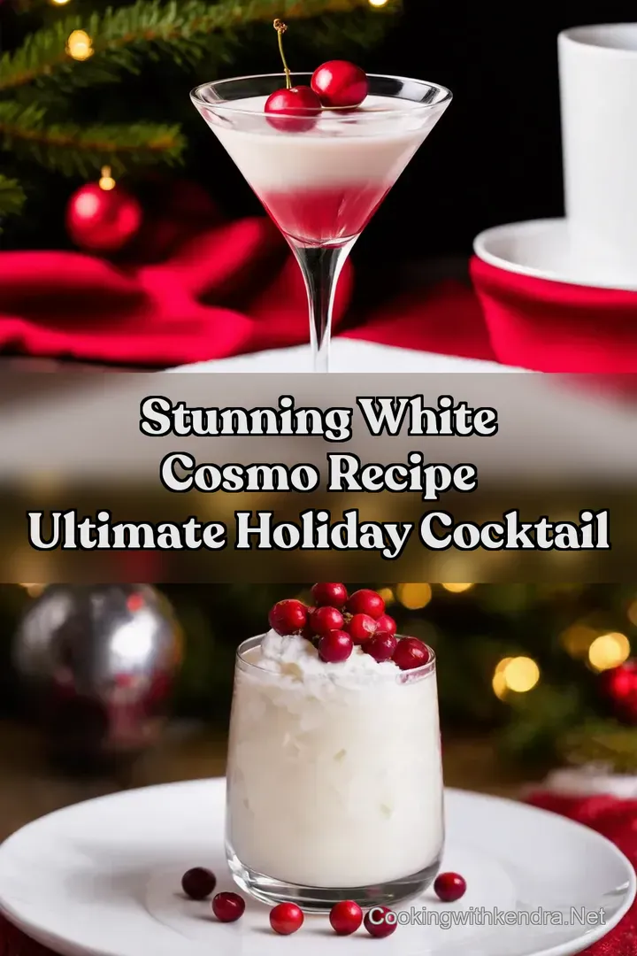 Stunning White Cosmo Recipe Ultimate Holiday Cocktail : PIN FOR LATER Stunning White Cosmo Recipe Ultimate Holiday Cocktail