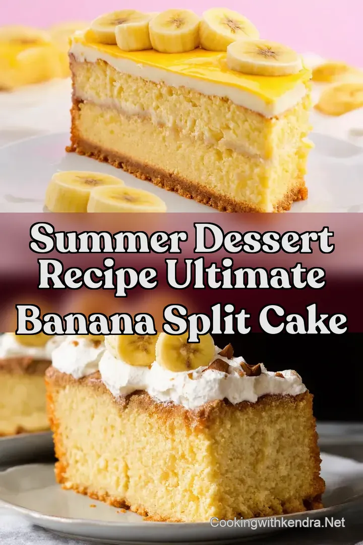 Summer Dessert Recipe Ultimate Banana Split Cake