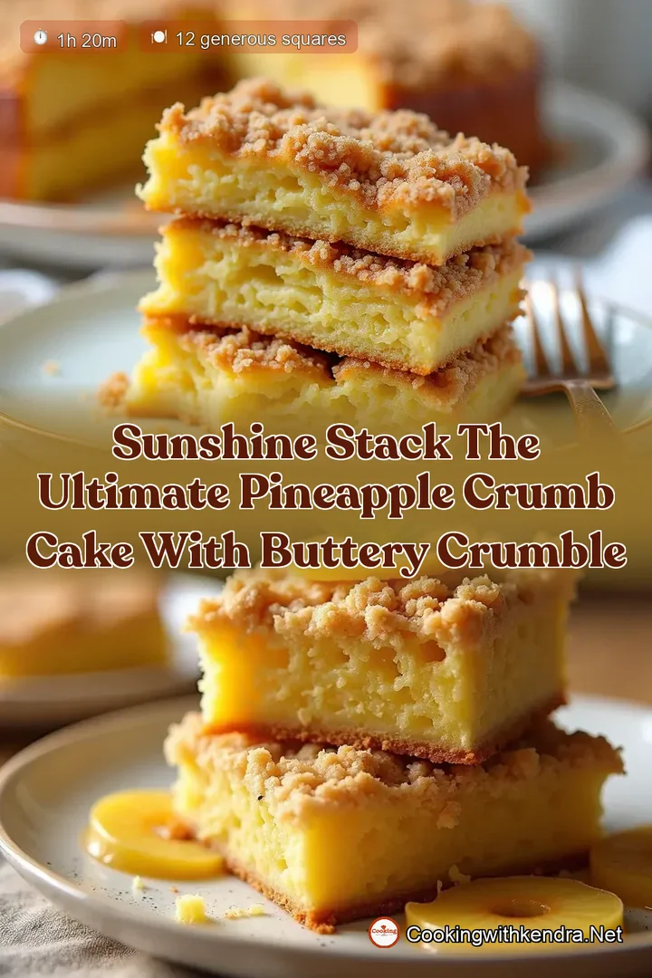 Sunshine Stack The Ultimate Pineapple Crumb Cake With Buttery Crumble