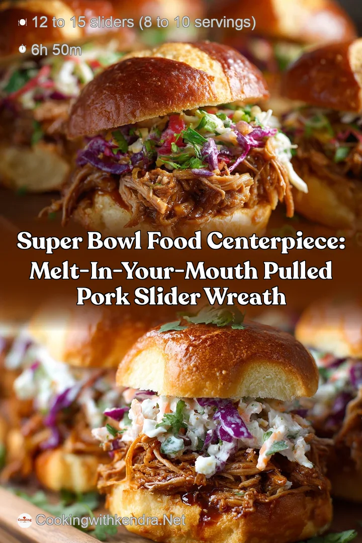 Super Bowl Food Centerpiece: Melt-in-Your-Mouth Pulled Pork Slider Wreath