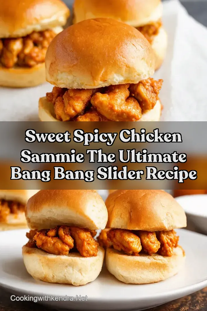 Sweet Spicy Chicken Sammie The Ultimate Bang Bang Slider Recipe
