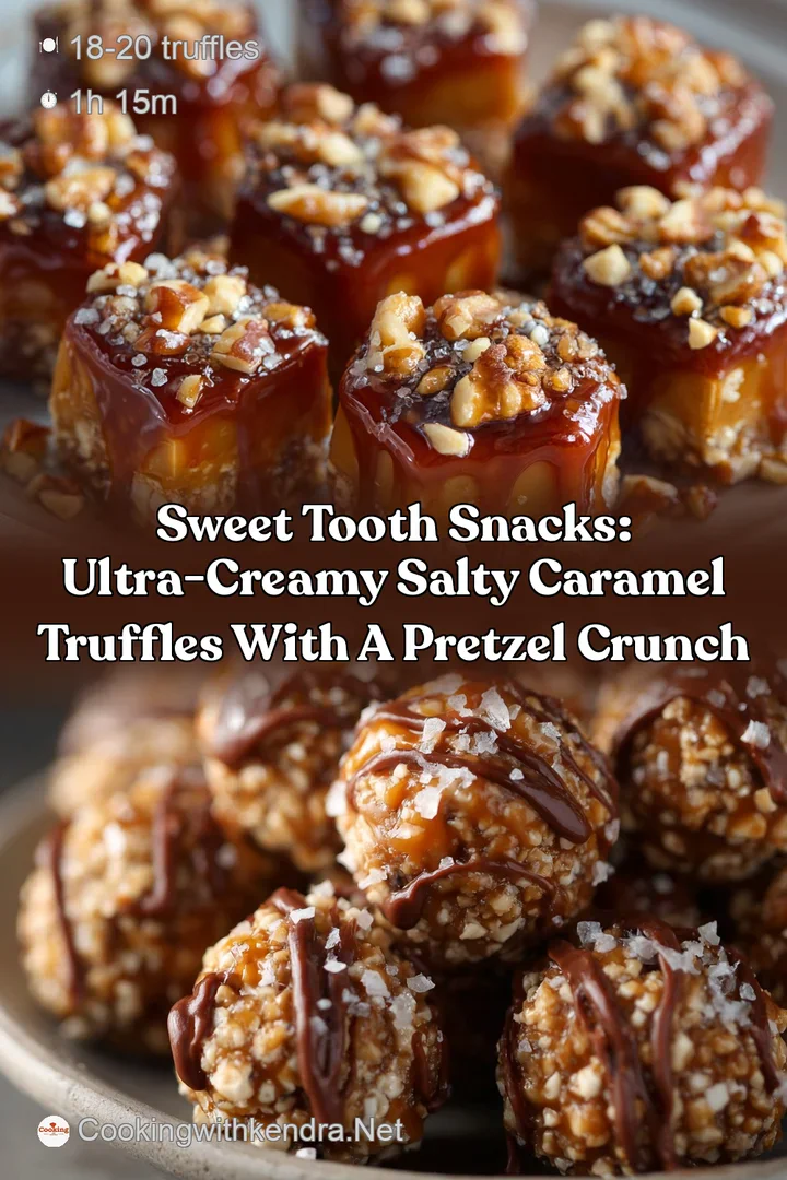 Sweet Tooth Snacks: Ultra-Creamy Salty Caramel Truffles with a Pretzel Crunch