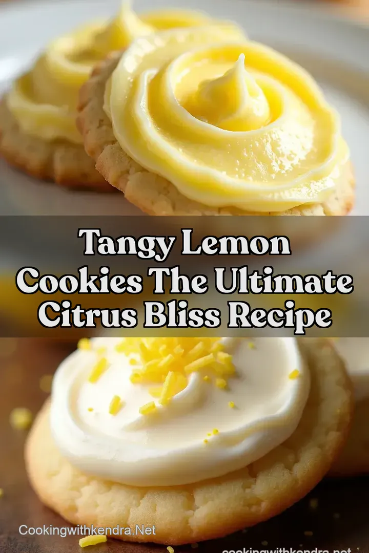 Tangy Lemon Cookies The Ultimate Citrus Bliss Recipe