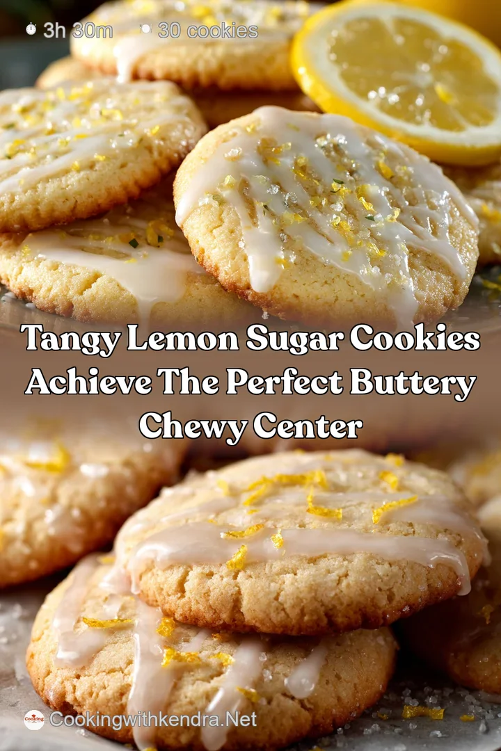 Tangy Lemon Sugar Cookies Achieve the Perfect Buttery Chewy Center