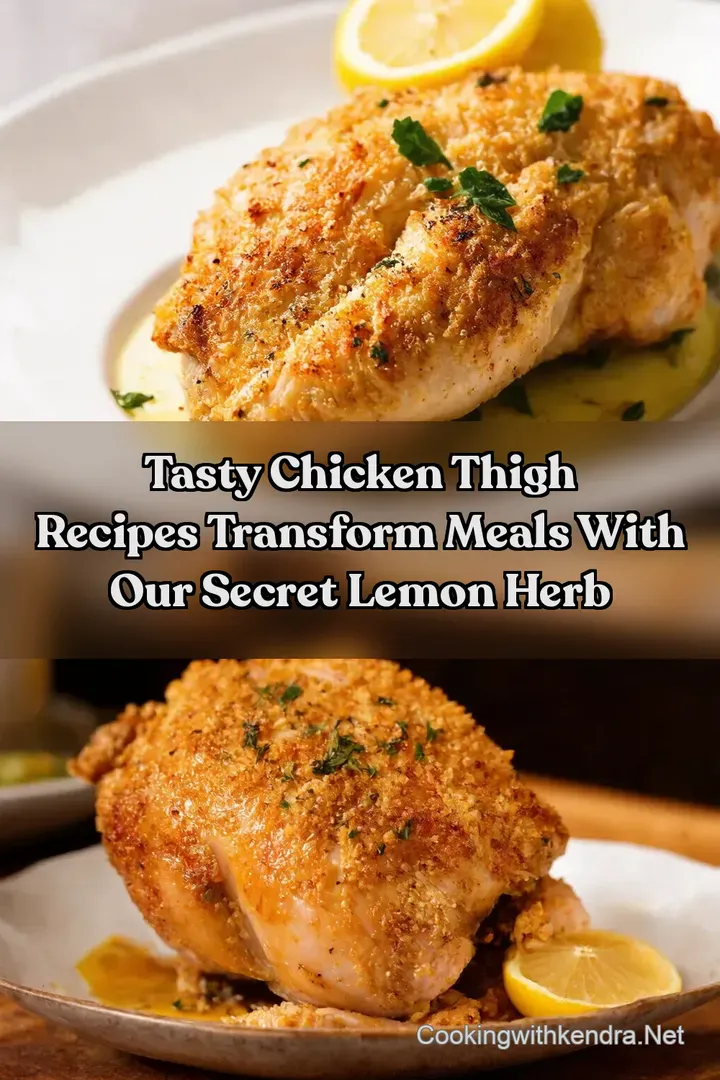 Tasty Chicken Thigh Recipes Transform Meals With Our Secret Lemon Herb : PIN FOR LATER Tasty Chicken Thigh Recipes Transform Meals With Our Secret Lemon Herb