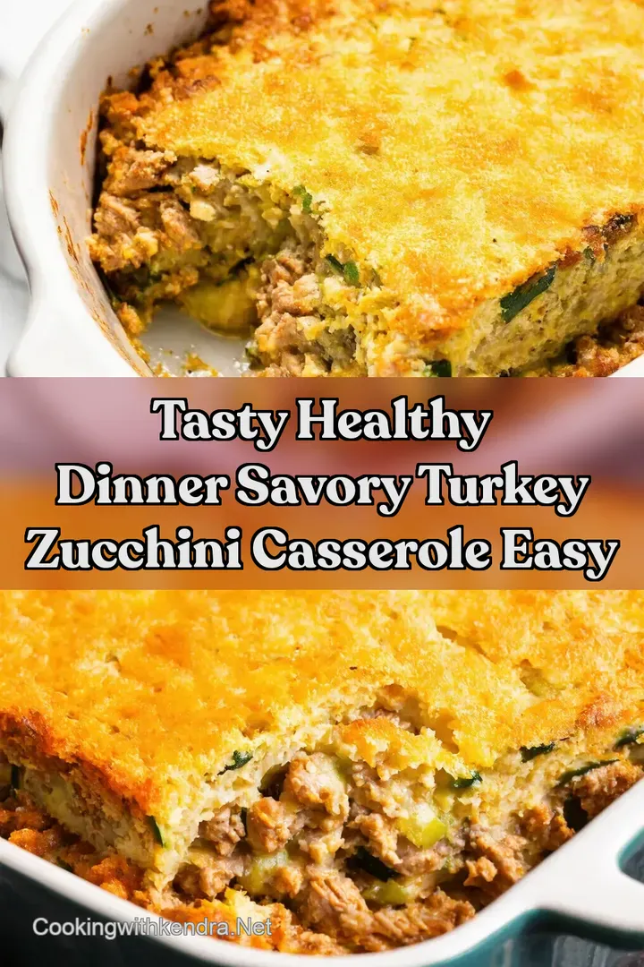 Tasty Healthy Dinner Savory Turkey Zucchini Casserole Easy