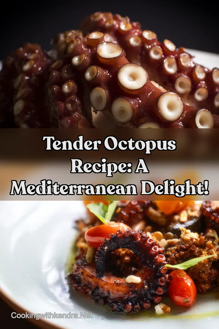 Tender Octopus Recipe: A Mediterranean Delight! : PIN FOR LATER Tender Octopus Recipe: A Mediterranean Delight!