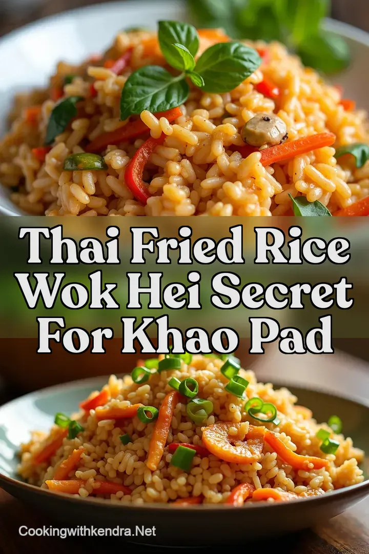 Thai Fried Rice Wok Hei Secret for Khao Pad
