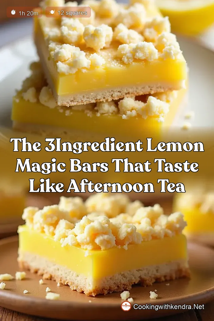 The 3Ingredient Lemon Magic Bars That Taste Like Afternoon Tea