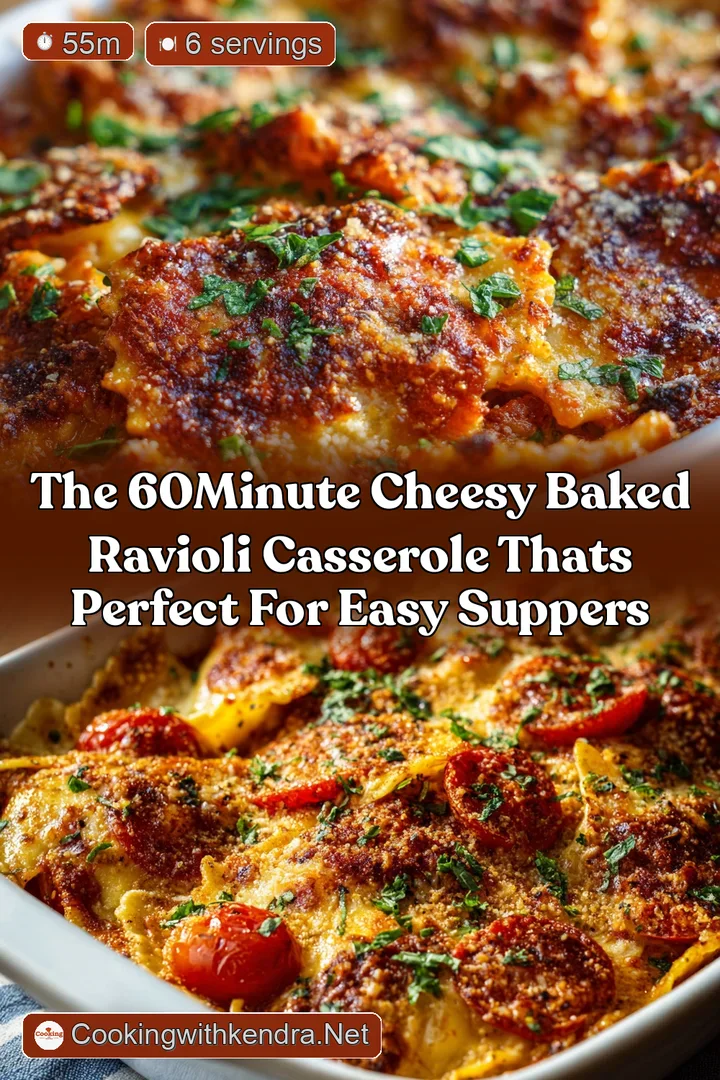 The 60Minute Cheesy Baked Ravioli Casserole Thats Perfect for Easy Suppers