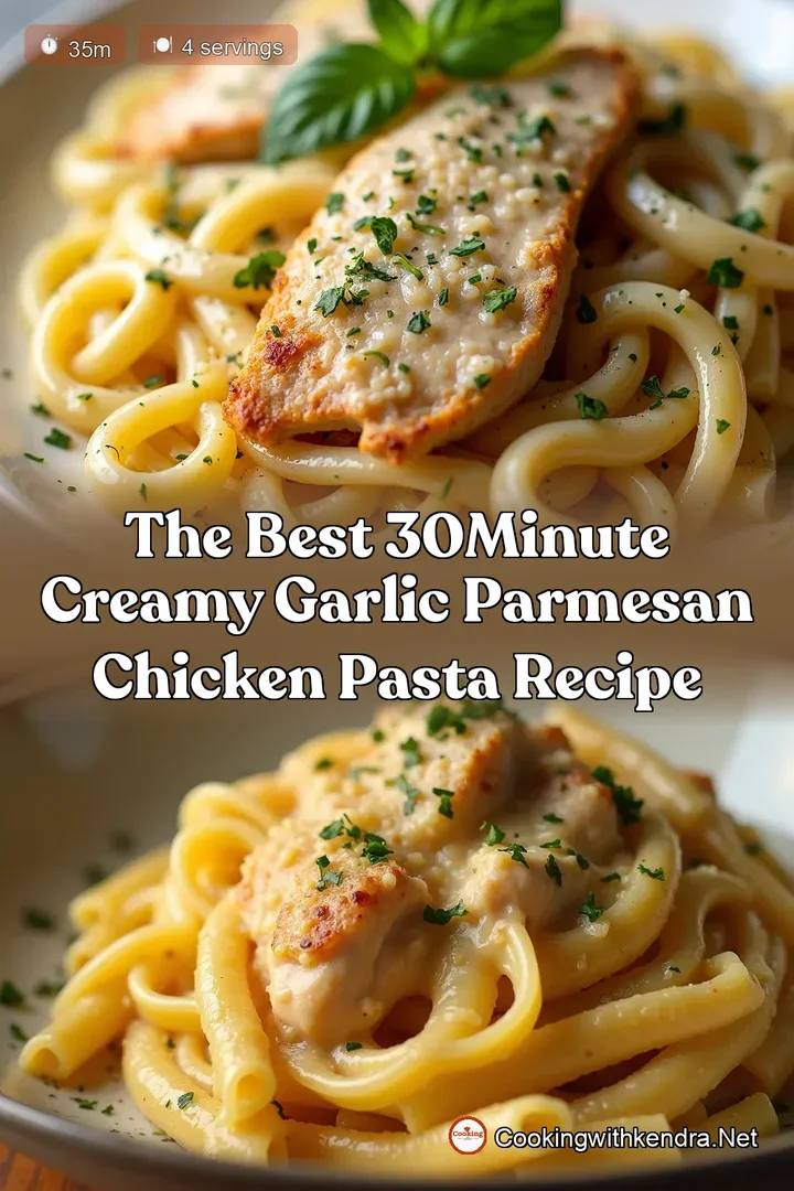The Best 30Minute Creamy Garlic Parmesan Chicken Pasta Recipe