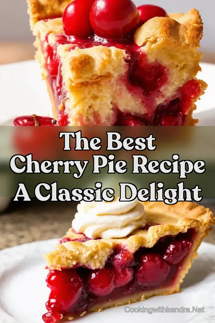 The Best Cherry Pie Recipe A Classic Delight
