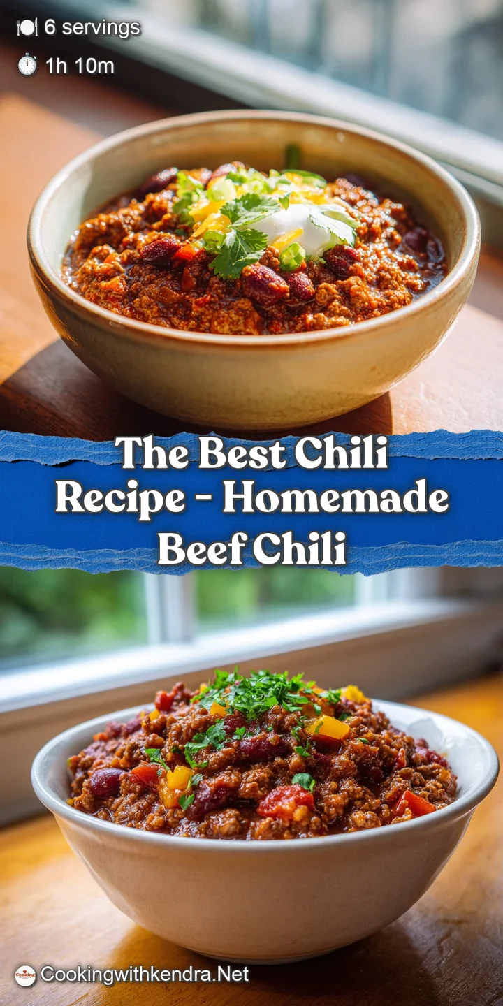 Close-up of hearty chili, showing tender beef, plump beans, and a vibrant, savory aroma visually.