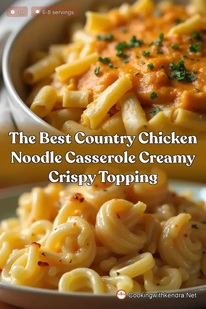 The Best Country Chicken Noodle Casserole Creamy Crispy Topping