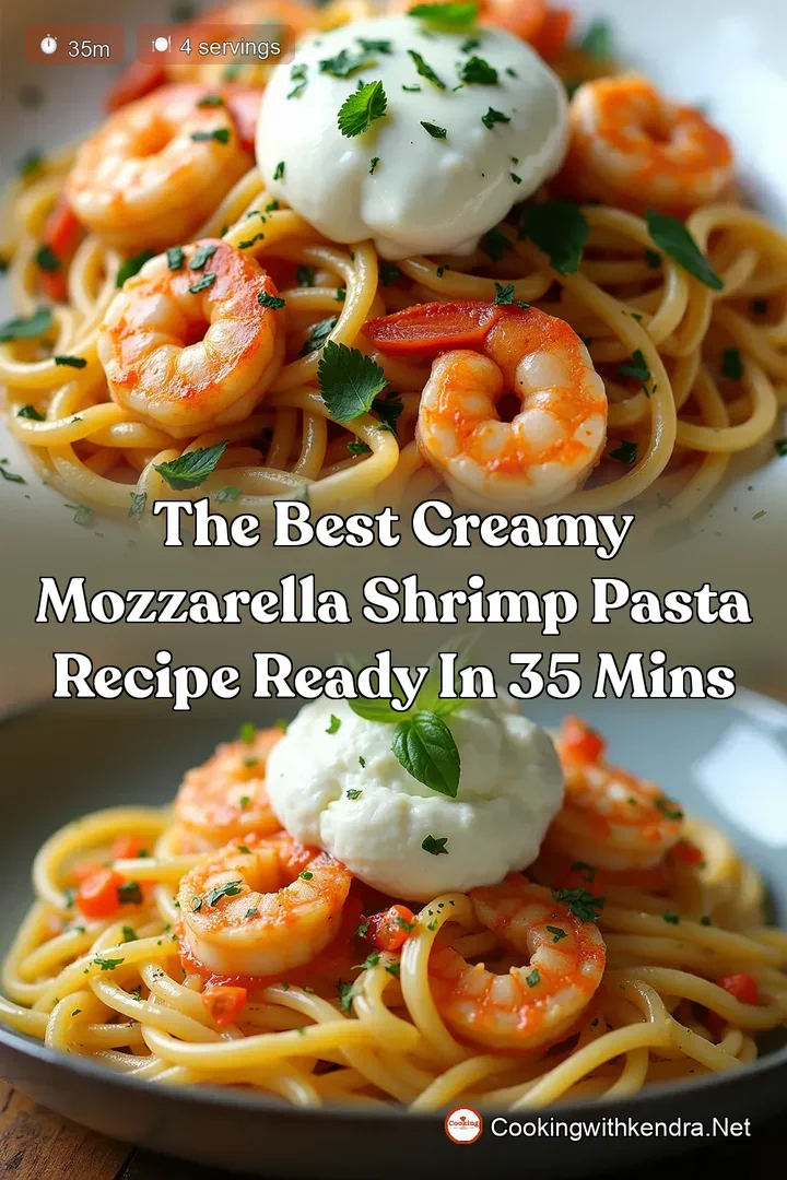The Best Creamy Mozzarella Shrimp Pasta Recipe Ready in 35 Mins