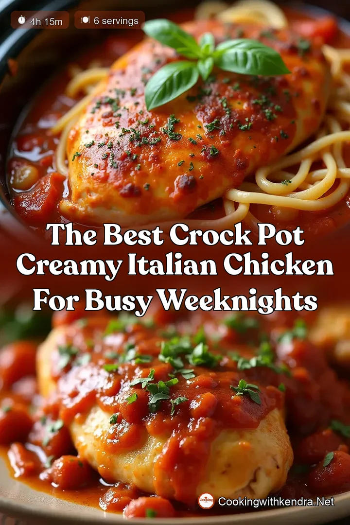 The Best Crock Pot Creamy Italian Chicken for Busy Weeknights