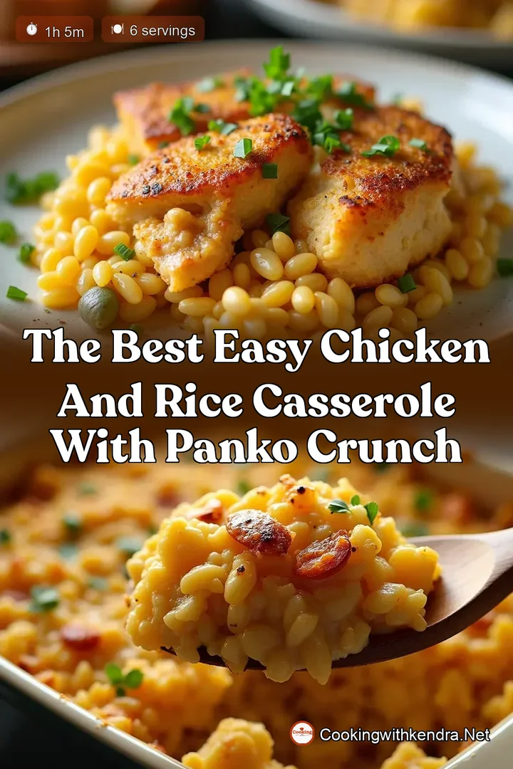 The Best Easy Chicken and Rice Casserole with Panko Crunch