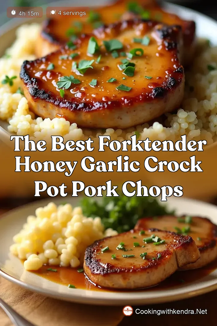 The Best ForkTender Honey Garlic Crock Pot Pork Chops