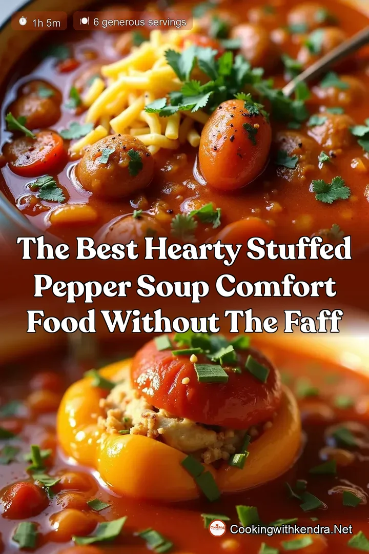 The Best Hearty Stuffed Pepper Soup Comfort Food Without the Faff
