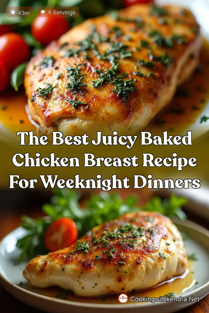 The Best Juicy Baked Chicken Breast Recipe for Weeknight Dinners