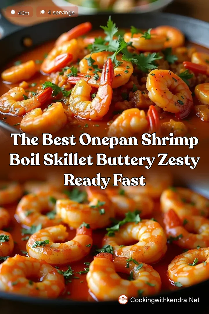 The Best OnePan Shrimp Boil Skillet Buttery Zesty Ready Fast