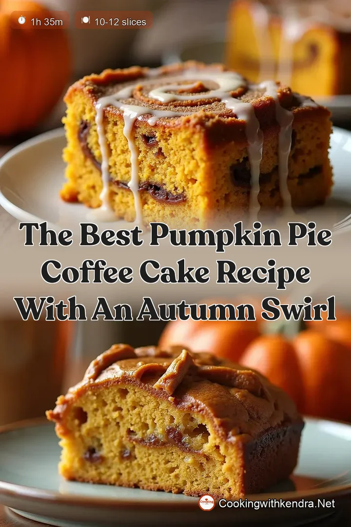The Best Pumpkin Pie Coffee Cake Recipe with an Autumn Swirl
