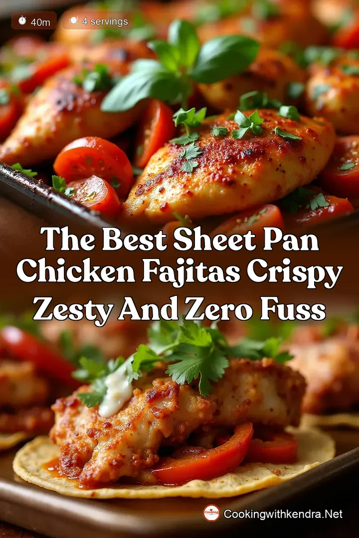 The Best Sheet Pan Chicken Fajitas Crispy Zesty and Zero Fuss