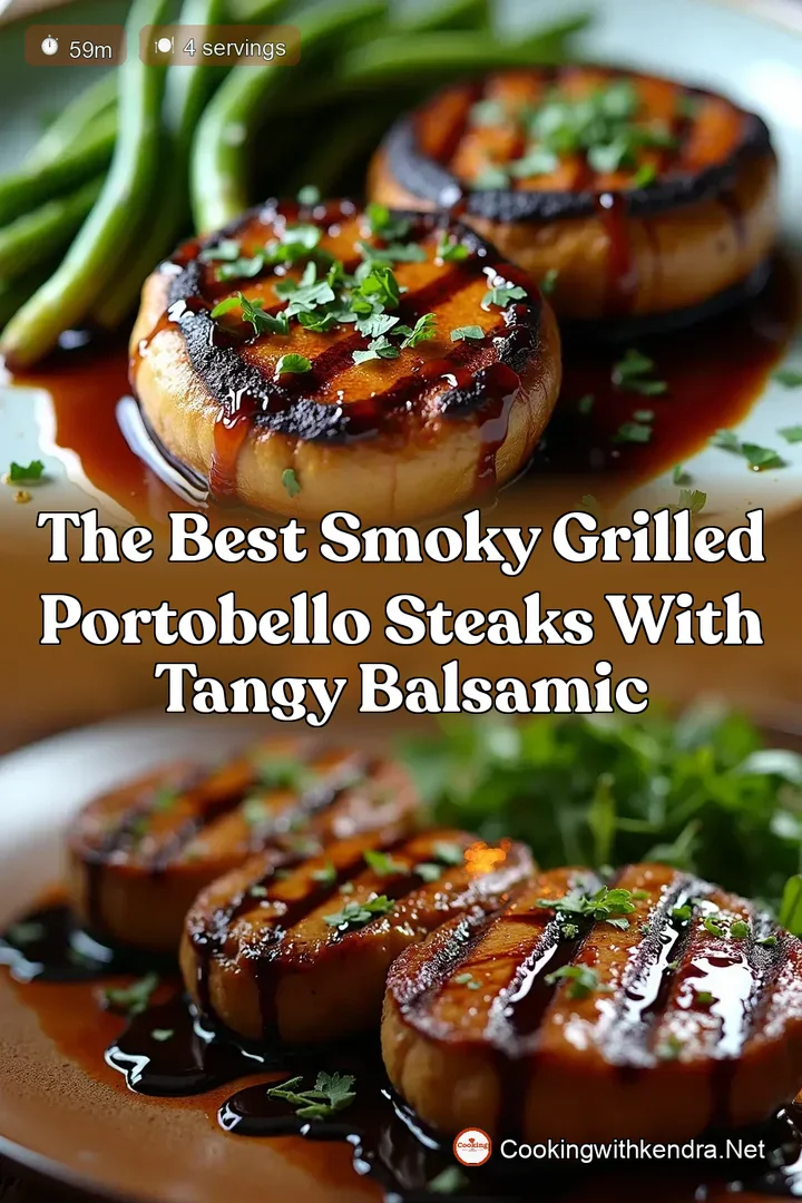 The Best Smoky Grilled Portobello Steaks with Tangy Balsamic