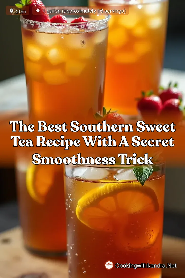 The Best Southern Sweet Tea Recipe with a Secret Smoothness Trick