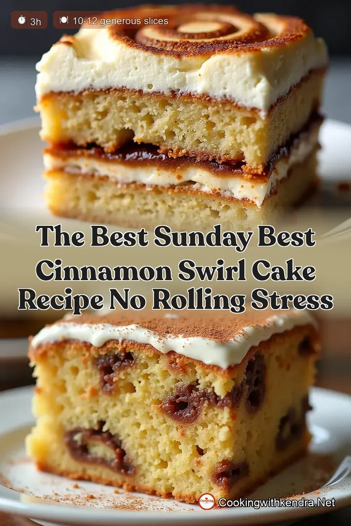 The Best Sunday Best Cinnamon Swirl Cake Recipe No Rolling Stress