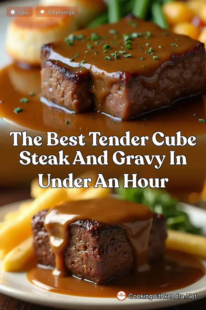 The Best Tender Cube Steak and Gravy in Under an Hour