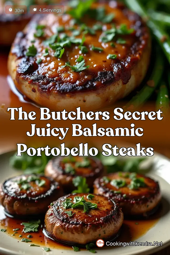 The Butchers Secret Juicy Balsamic Portobello Steaks