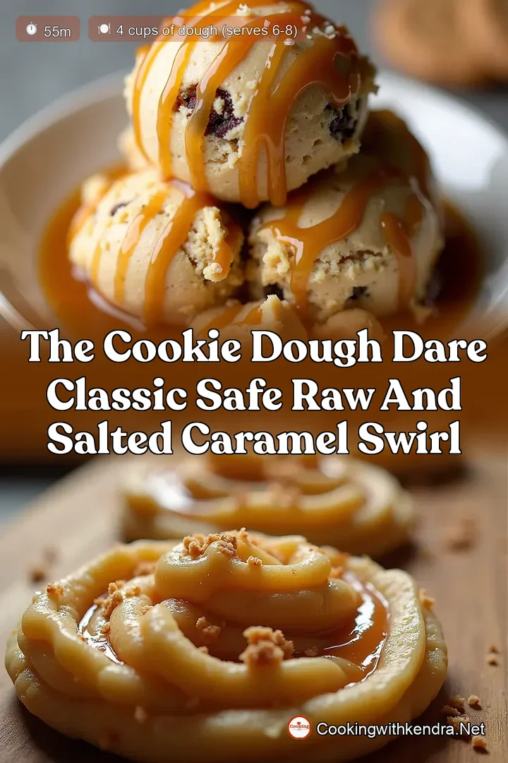 The Cookie Dough Dare Classic Safe Raw and Salted Caramel Swirl