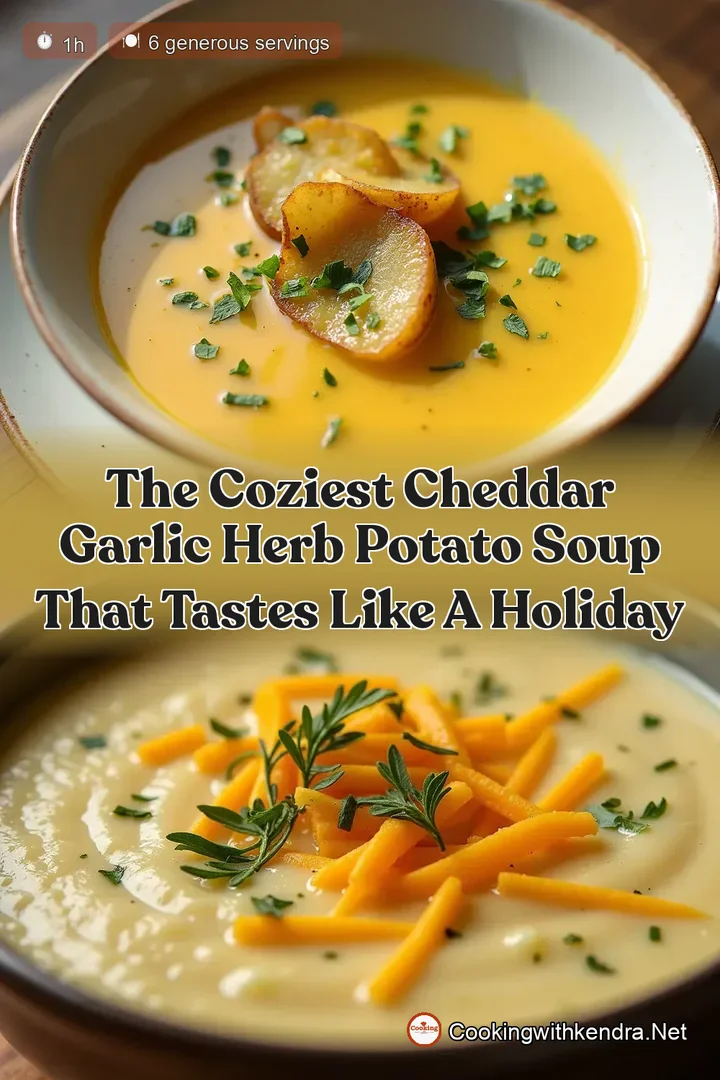 The Coziest Cheddar Garlic Herb Potato Soup That Tastes Like A Holiday