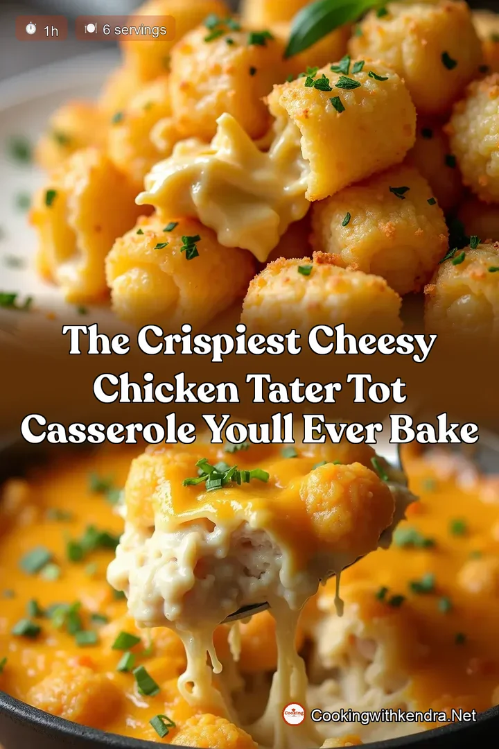 The Crispiest Cheesy Chicken Tater Tot Casserole Youll Ever Bake