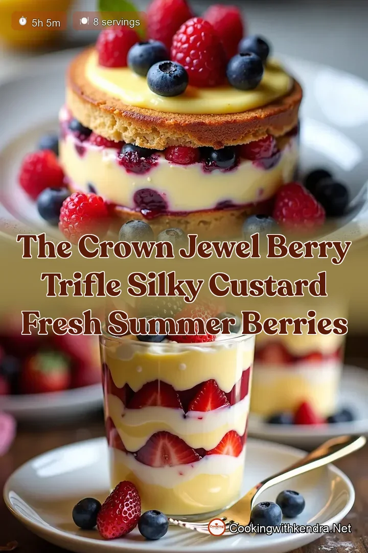 The Crown Jewel Berry Trifle Silky Custard Fresh Summer Berries
