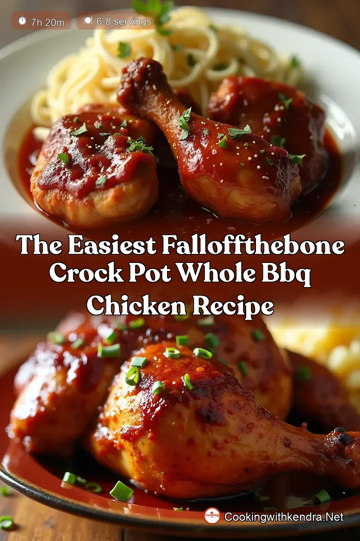 The Easiest FallOffTheBone Crock Pot Whole BBQ Chicken Recipe