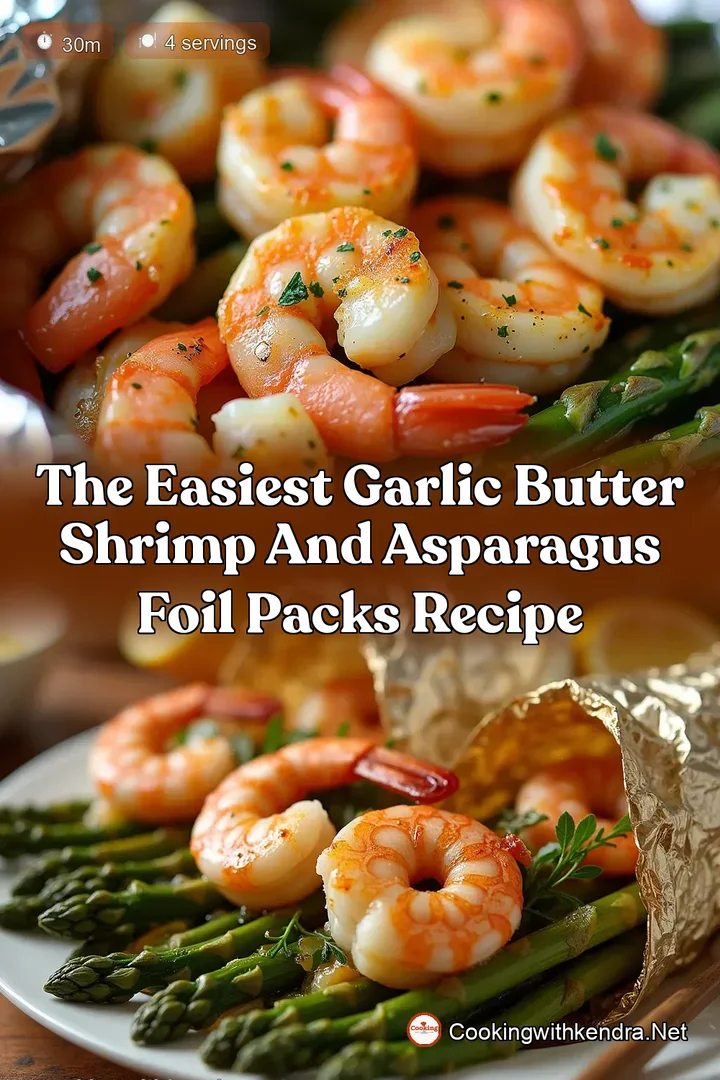The Easiest Garlic Butter Shrimp and Asparagus Foil Packs Recipe