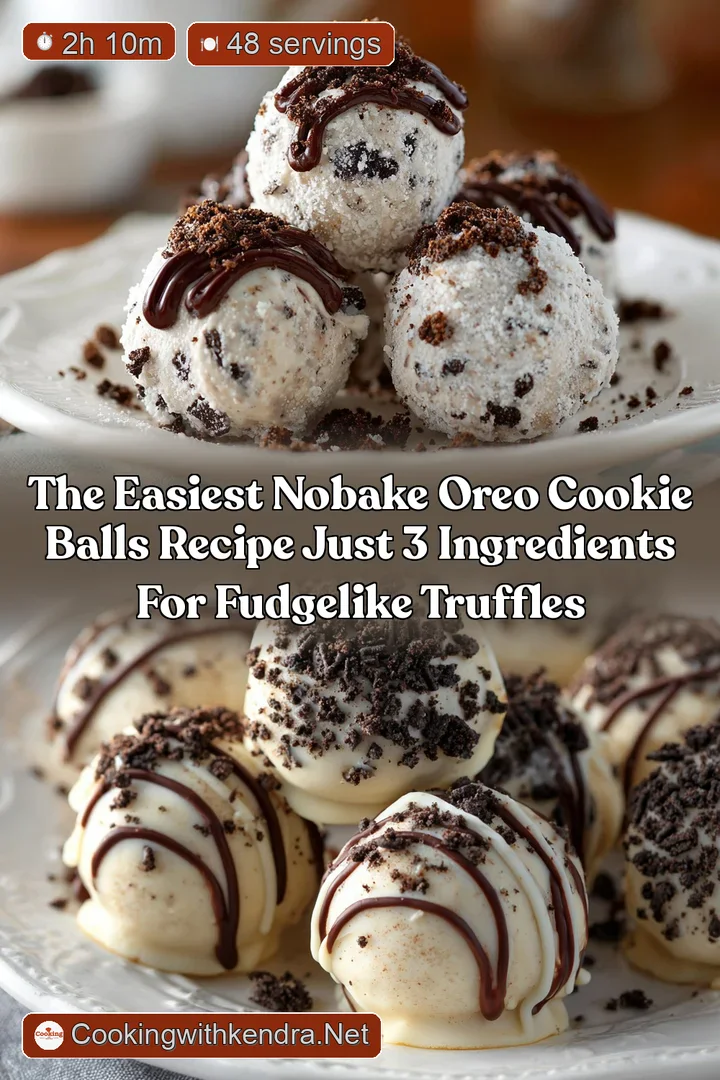 The Easiest NoBake Oreo Cookie Balls Recipe Just 3 Ingredients for FudgeLike Truffles