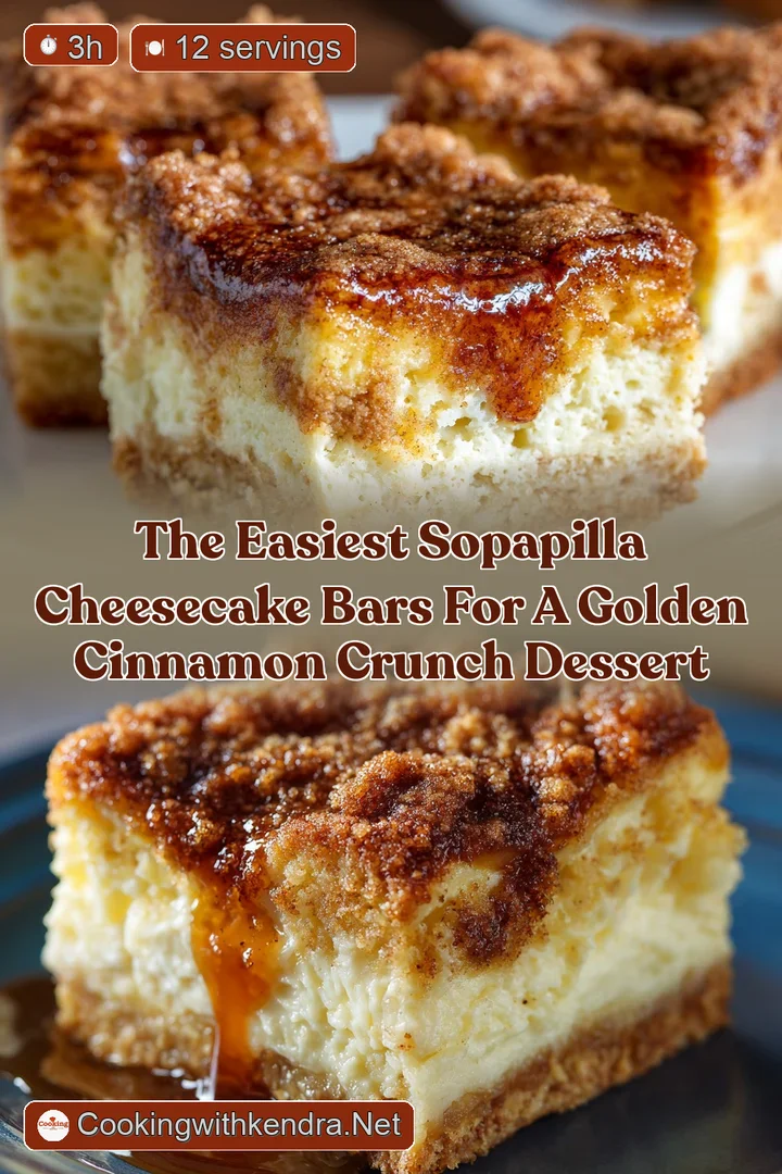 The Easiest Sopapilla Cheesecake Bars for a Golden Cinnamon Crunch Dessert