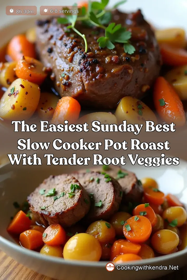 The Easiest Sunday Best Slow Cooker Pot Roast with Tender Root Veggies