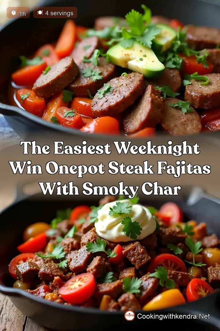 The Easiest Weeknight Win OnePot Steak Fajitas with Smoky Char