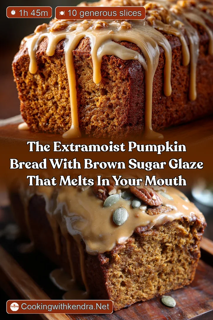 The ExtraMoist Pumpkin Bread with Brown Sugar Glaze That Melts in Your Mouth