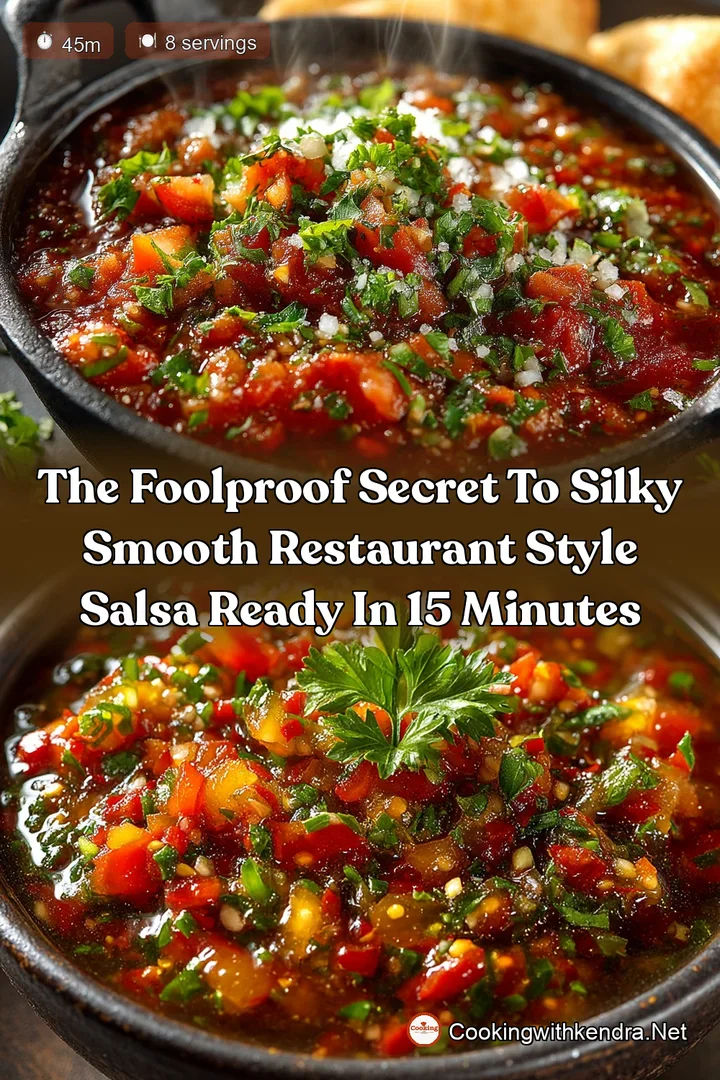 The Foolproof Secret to Silky Smooth Restaurant Style Salsa Ready in 15 Minutes