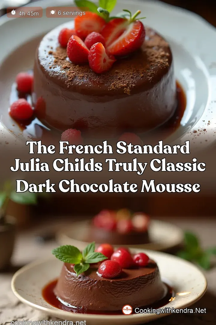 The French Standard Julia Childs Truly Classic Dark Chocolate Mousse
