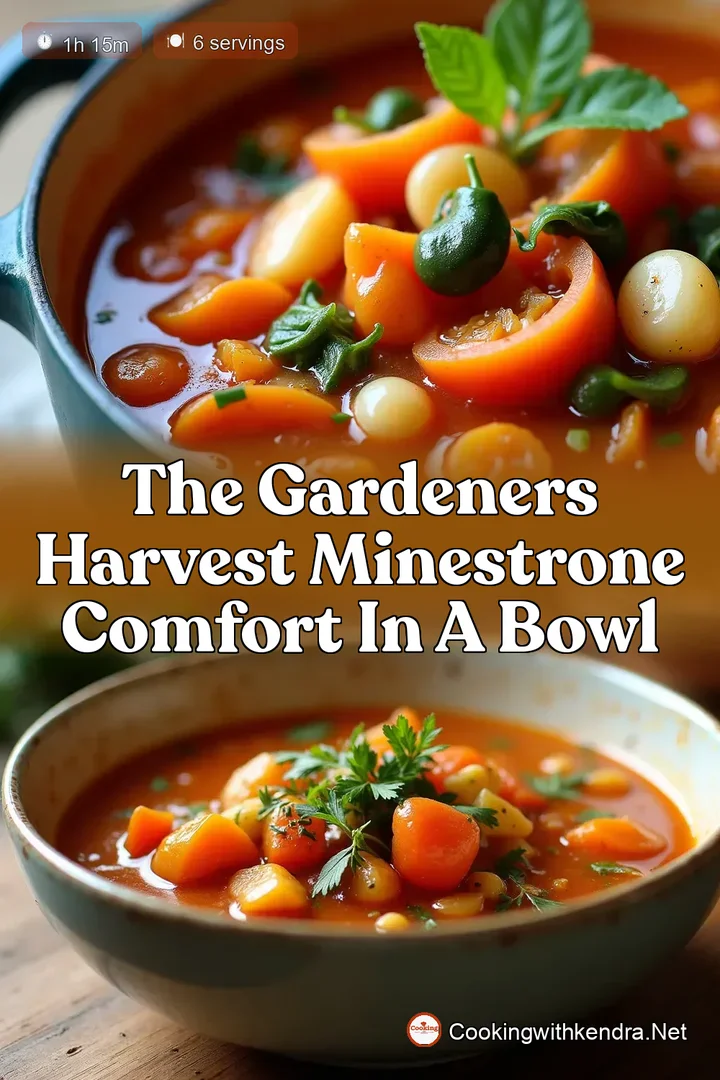 The Gardeners Harvest Minestrone Comfort in a Bowl